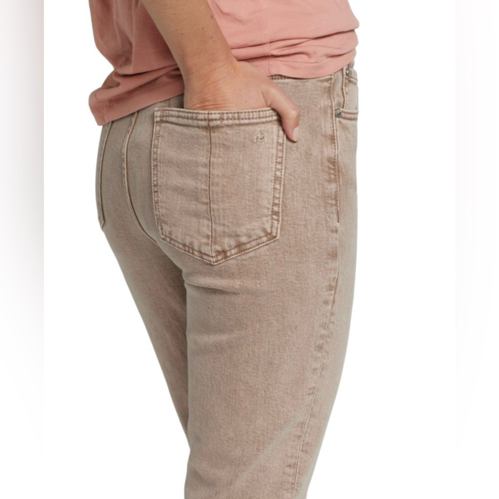 NWOT - Rag & Bone - Nina High Rise Cigarette Jeans in Rose Glitz - Size 25 Waist - Picture 4 of 11